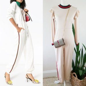 Handmade Ruffle-Shoulder Jumpsuit